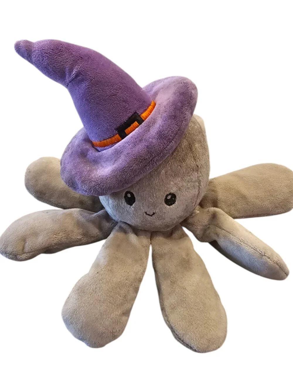 Plush stuffed Animal Dog Toy Halloween Octopus w/ Squeaker Witch